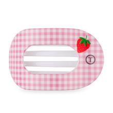 Load image into Gallery viewer, Large Teleties Flat Round Hairclip - Handpicked Strawberry