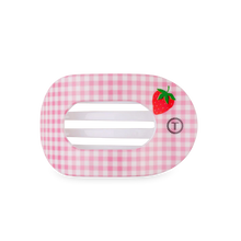 Load image into Gallery viewer, Medium Teleties Flat Round Hairclip - Handpicked Strawberry