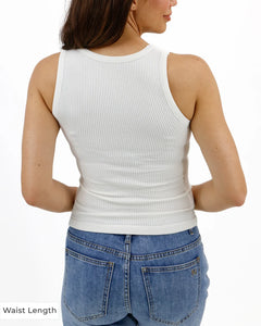 Grace & Lace Brami Tank - High Neck {Ivory} *Waist Length*