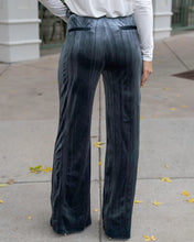 Load image into Gallery viewer, *Short Length* Grace &amp; Lace Holiday Velvet Straight Leg Pants - Starry Night