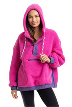 Load image into Gallery viewer, Sherpa Fleece Pullover - Hot Pink