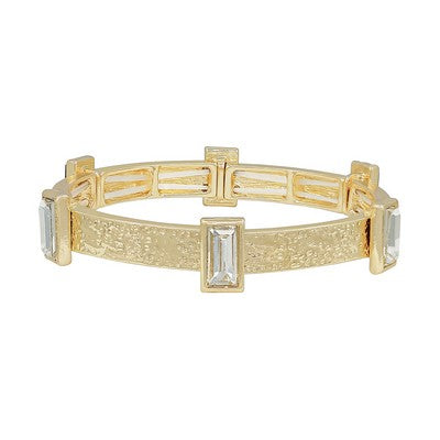 Meghan Browne Ida Bracelet - Gold Clear