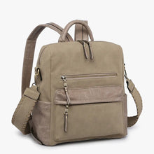 Load image into Gallery viewer, Paula Convertible Backpack - Suede Grey Taupe