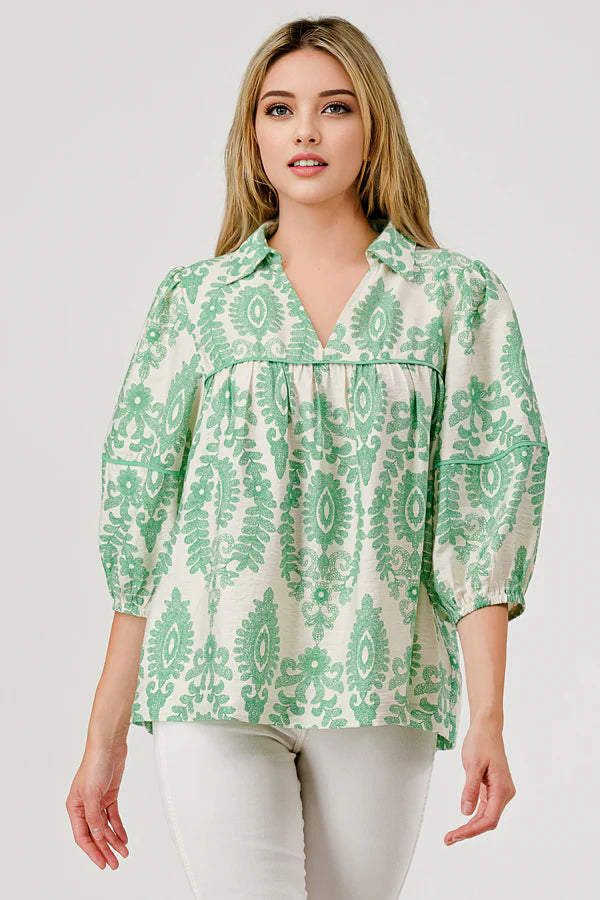Lucky Day Top - Green *Regular & Curvy*