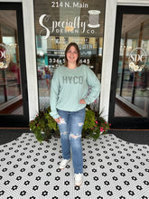 Load image into Gallery viewer, Codeword Fleece Dusty Blue Pullover - &quot;HYCO&quot;