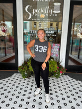 Load image into Gallery viewer, Codeword Heather Charcoal Tank - &quot;336&quot;