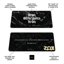Load image into Gallery viewer, Interactive Bible Verse Bracelets - Iron Sharpens Iron