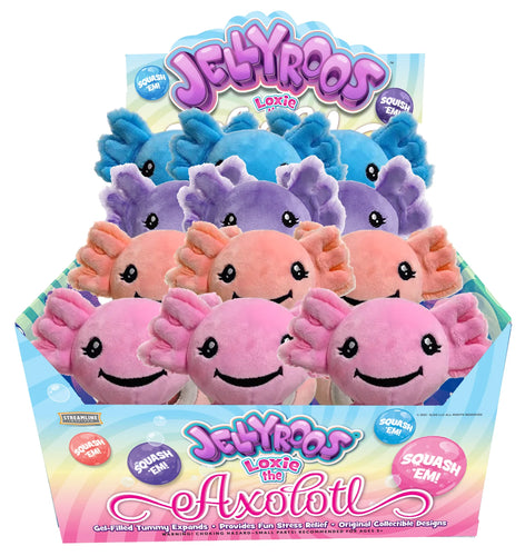 Jellyroos Plush Loxie Axolotls