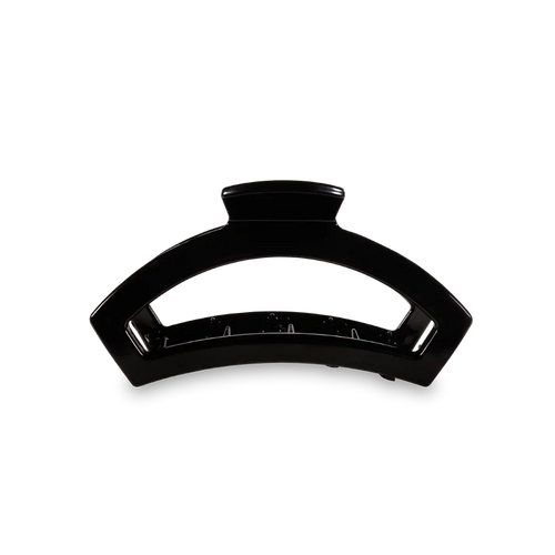 Small Teleties Open Hair Clip - Jet Black