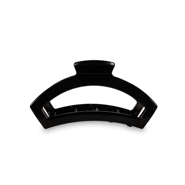 Small Teleties Open Hair Clip - Jet Black
