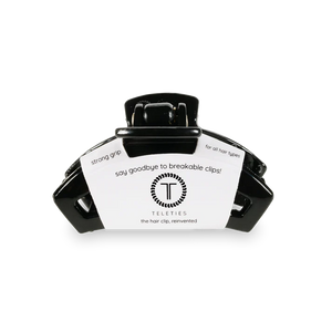 Tiny Teleties Open Hair Clip - Jet Black