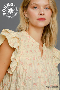 Charming Bow Ruffle Top *Regular & Curvy*