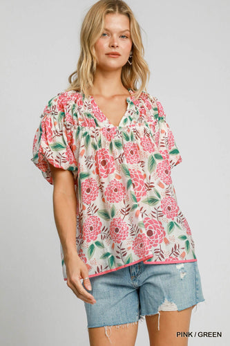 Marlee Floral Top - Pink Mix *Regular & Curvy*