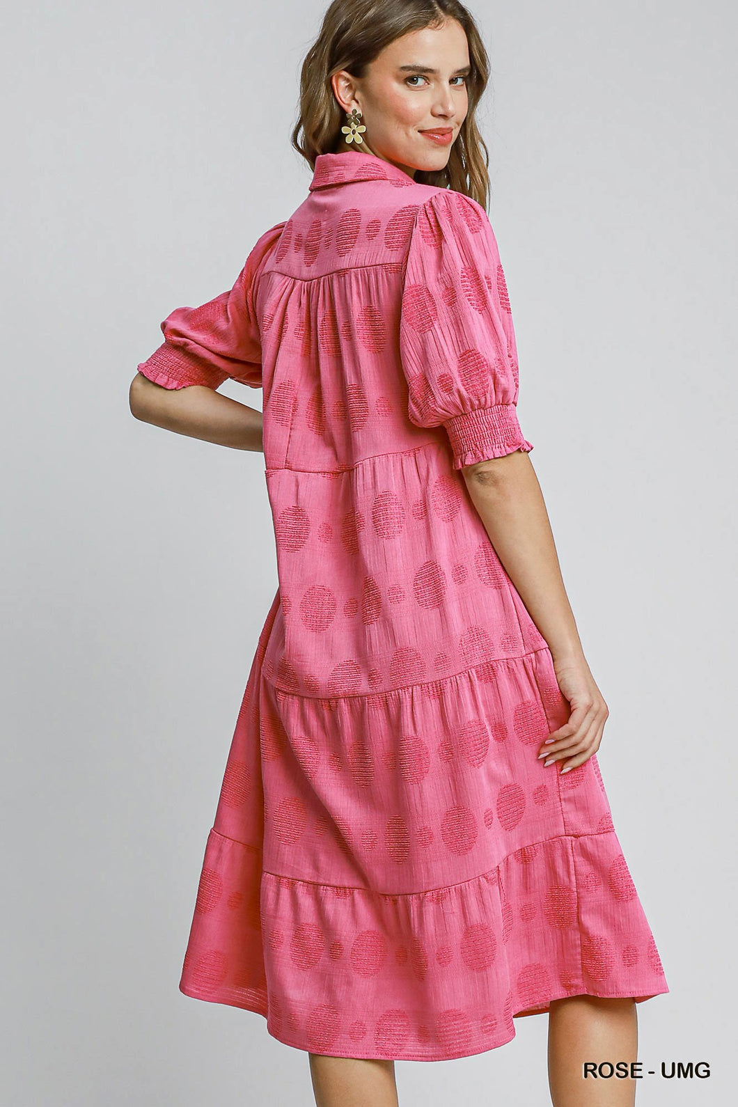 Haven Midi Dress - Rose