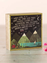 Load image into Gallery viewer, Natural Life Tiny Block Keepsake - God Created You