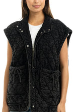 Load image into Gallery viewer, Oversized Quilted Vest - Charcoal