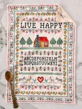 Load image into Gallery viewer, Natural Life Cotton Dish Towel - Live Happy Sampler