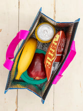 Load image into Gallery viewer, Natural Life Insulated Lunch Bag - Navy Folk
