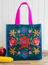 Load image into Gallery viewer, Natural Life Insulated Lunch Bag - Navy Folk
