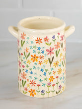 Load image into Gallery viewer, Natural Life Utensil Crock / Vase - Cream Rainbow