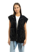 Load image into Gallery viewer, Oversized Quilted Vest - Charcoal