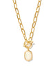 Kendra Scott Daphne Gold Chain Necklace in Ivory Mother of Pearl