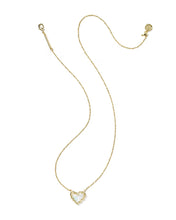Load image into Gallery viewer, Kendra Scott Patchwork Ari Heart Pendant Necklace in Gold