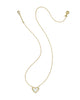 Kendra Scott Patchwork Ari Heart Pendant Necklace in Gold