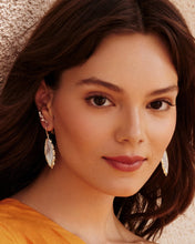Load image into Gallery viewer, Kendra Scott Genevieve Gold Drop Earrings in Ivory Mother of Pearl