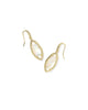 Kendra Scott Ophelia Small Gold Drop Earrings in Iridescent Abalone