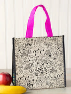 Natural Life Insulated Lunch Bag - Live Happy Doodles