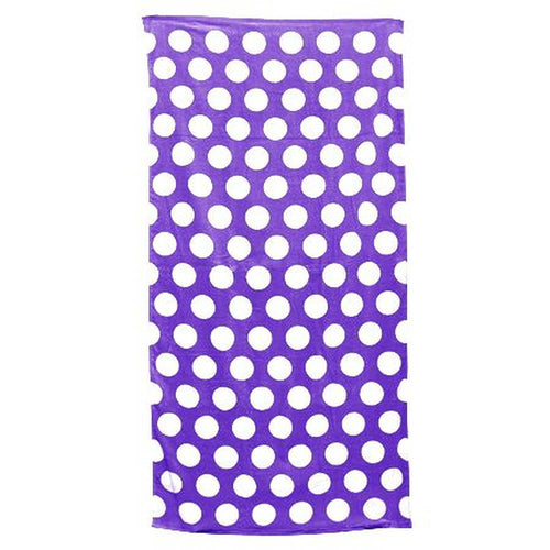 Liberty Beach Towel - Purple Polka Dot