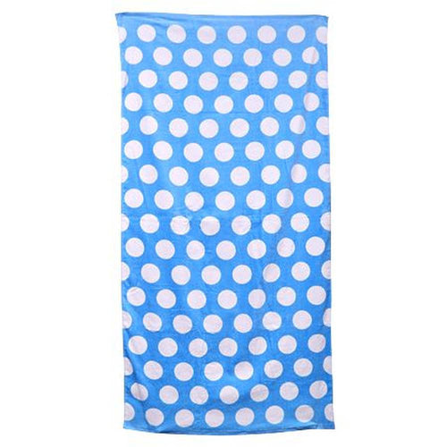 Liberty Beach Towel - Sky Blue Polka Dot