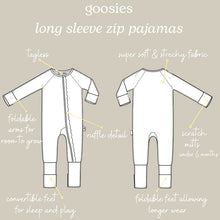 Load image into Gallery viewer, Goosies Long Sleeve Zip Pajamas - Bows