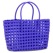 Load image into Gallery viewer, Large Woven Tote - Purple