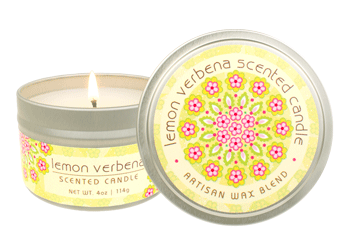 Lemon Verbena Scented Candle 4oz