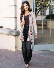 Load image into Gallery viewer, Grace &amp; Lace Lightweight Ribbed Cardigan - Floral