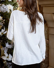 Load image into Gallery viewer, Grace &amp; Lace Long Sleeve Slub Graphic Tee - Holiday Greeting Card