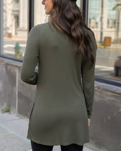 Load image into Gallery viewer, Grace &amp; Lace Long Sleeve Tunic Tee - Olive