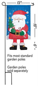 Crazy Santa Legs Garden Flag