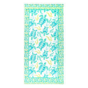 Turtally Cool Beach Towel by Viv & Lou