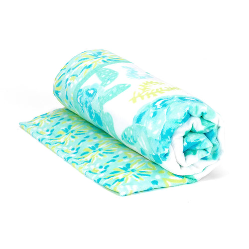 Turtally Cool Beach Towel by Viv & Lou