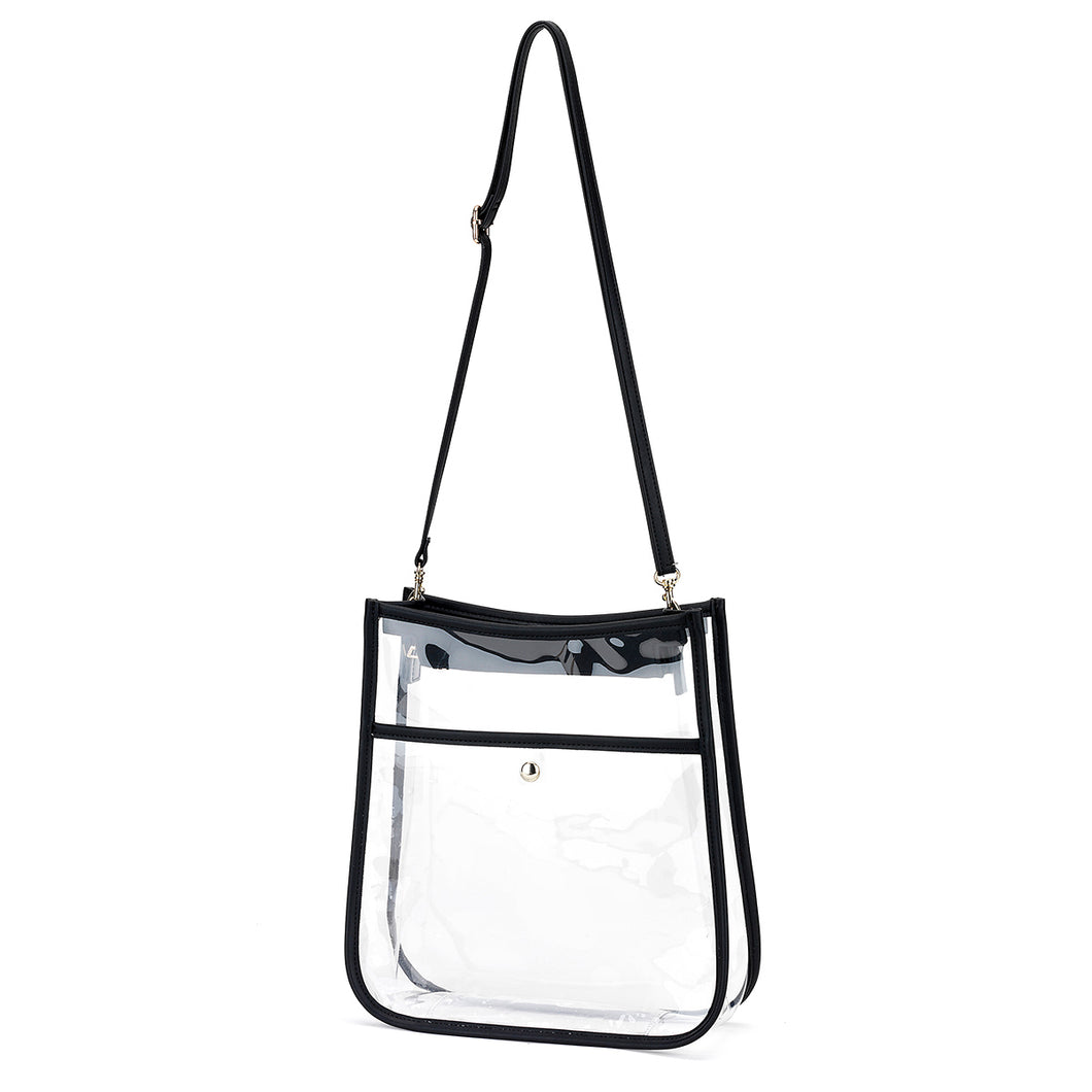 Viv & Lou Black Clear Heather Purse