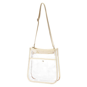 Viv & Lou Gold Clear Heather Purse