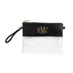 Viv & Lou Black Clear Purse