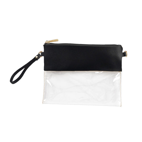 Viv & Lou Black Clear Purse