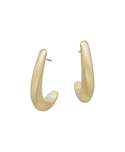 Classic Curve Gold Earrings