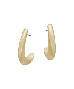 Classic Curve Gold Earrings