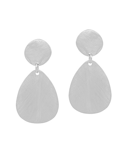 Cassie Silver Teardrop Earrings