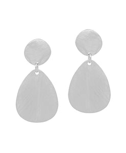 Cassie Silver Teardrop Earrings